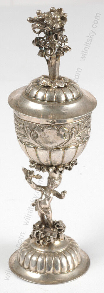 "german Silver Cup In Baroque Style" 19th Century