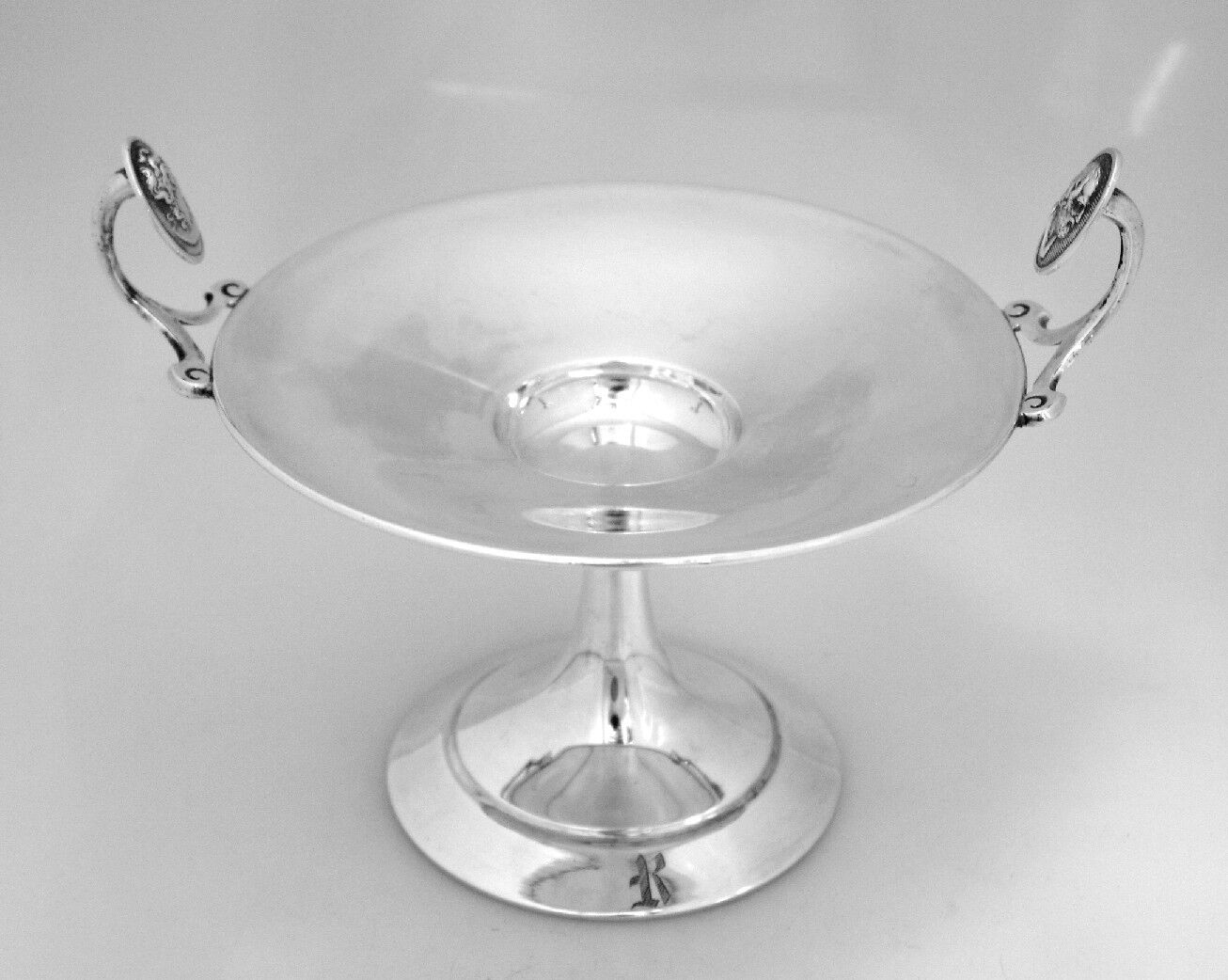Medallion Coin Silver Compote Gorham 1865
